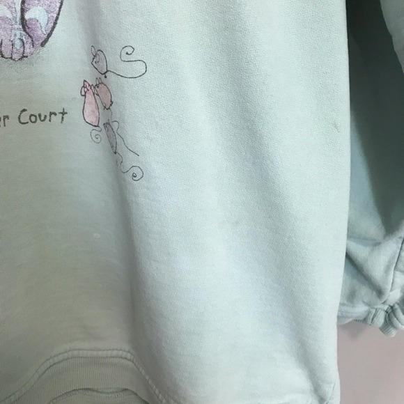 Queen Cat Sweatshirt Mice L Maze Vintage - Picture 4 of 6